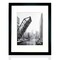 iFrame 18” x 22” Black Framed Chicago City Draw Bridge Framed Art Work For Wall Decor With Photo Mat | Chi Town Skyline Wall Art | Black And White Picture Wall Art Decor